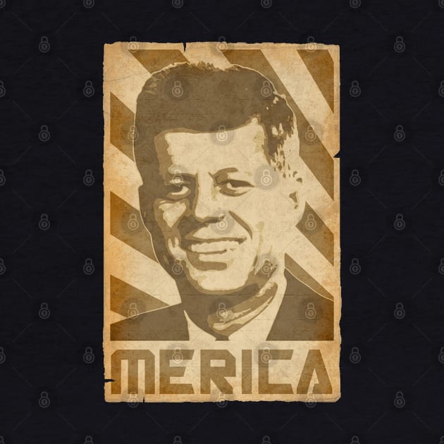 JFK Merica Retro Propaganda by Nerd_art